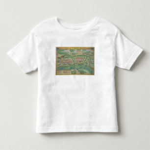 Camiseta Mapa de Szolnok, de "Civitates Orbis Terrarum"