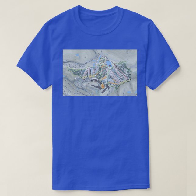 Camiseta Mapa de trilha de sete Primaveras (Frente do Design)