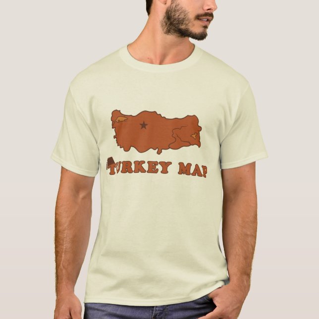 Camiseta Mapa de Turquia (Frente)