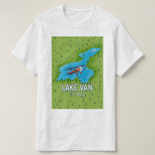 Camiseta Mapa de Van Turquia do lago