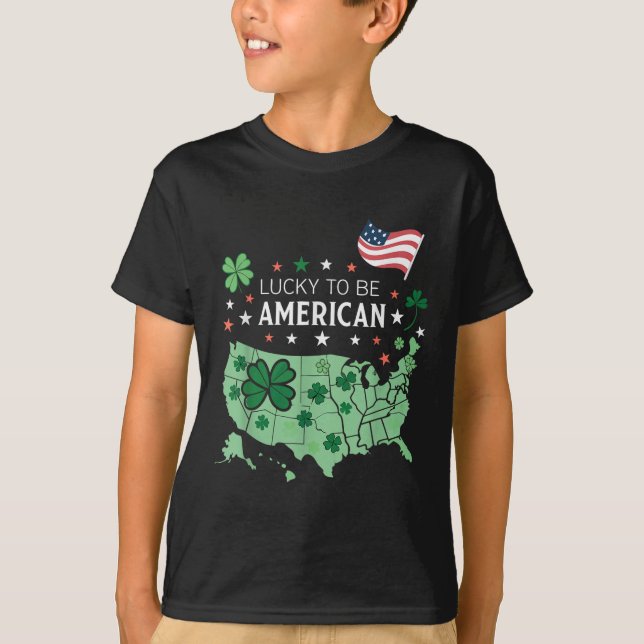 Camiseta Mapa De Vestuário Dos Eua Sortudos - Ruas American (Frente)