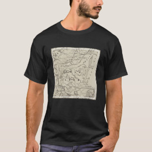 Camiseta Mapa de Zulândia com Fronteiras adjacentes