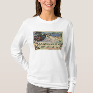 Camiseta Mapa detalhado do LA ao lago