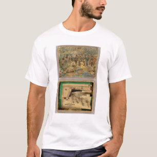 Camiseta Mapa dissecado caixa, os Estados Unidos