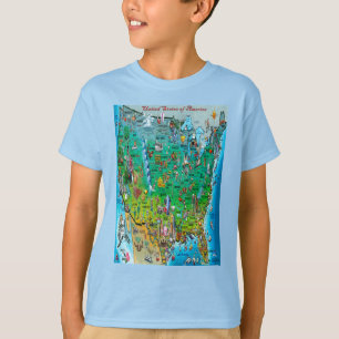 Camiseta Mapa diverso dos EUA