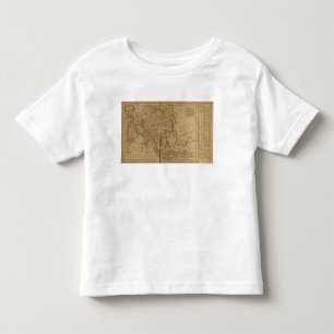 Camiseta Mapa do atlas de Ásia