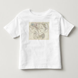 Camiseta Mapa do atlas de Erde do der de Planiglob