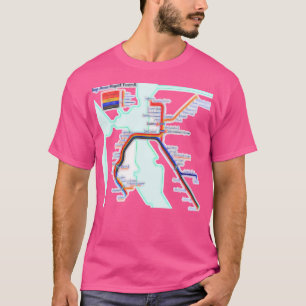 Camiseta Mapa do Bart de São Francisco