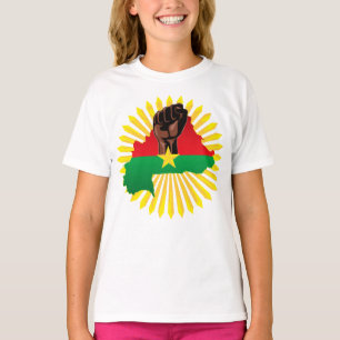 Camiseta Mapa do Burkina Faso, Bandeira e Resistência à Rev