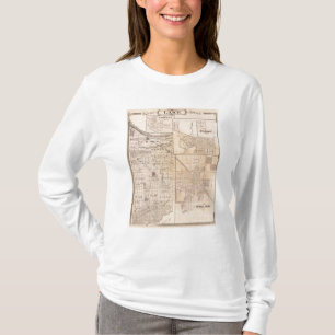 Camiseta Mapa do Condado de Lake com Lowell