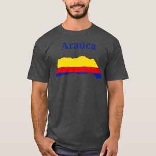 Camiseta Mapa do Departamento de Arauca Colômbia