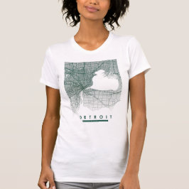 Camiseta Mapa do Detroit