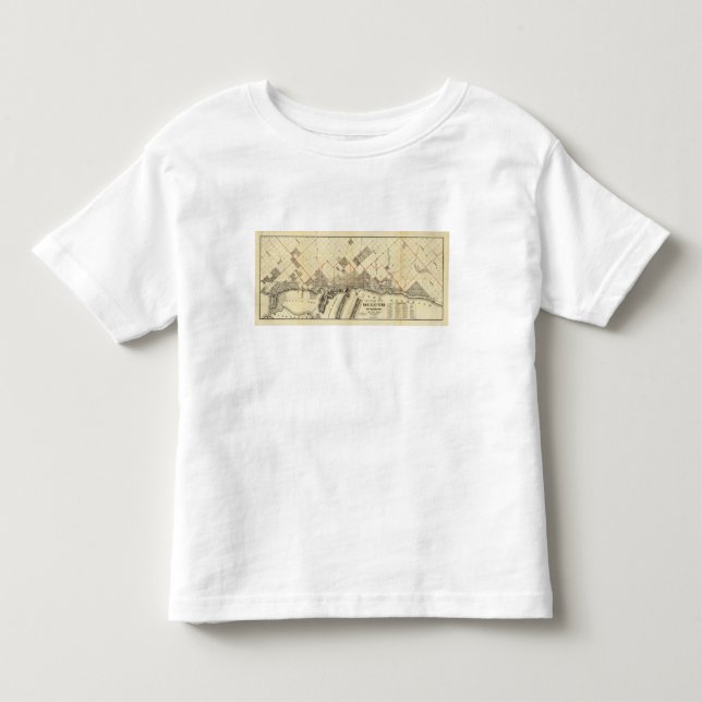 Camiseta Mapa do esboço de Duluth e de subúrbios (Frente)