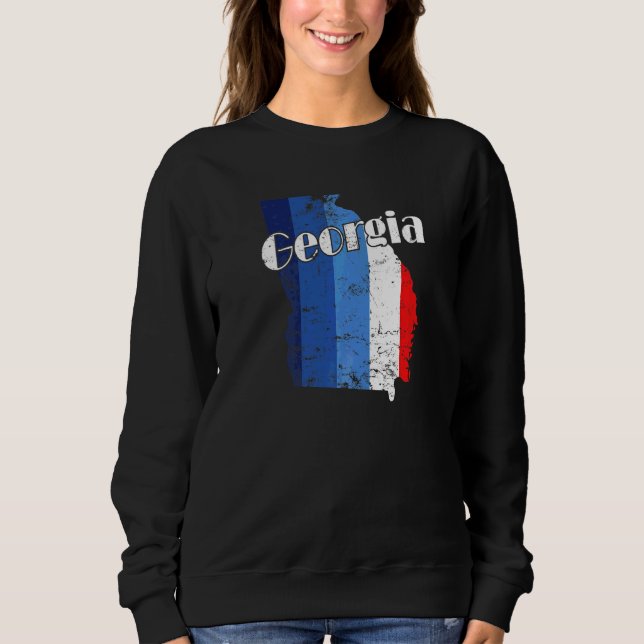 Camiseta Mapa do Estado Americano na Geórgia (Frente)