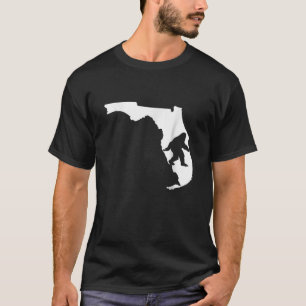 Camiseta Mapa do Estado Bigfoot Skunk Ape Sasquatch