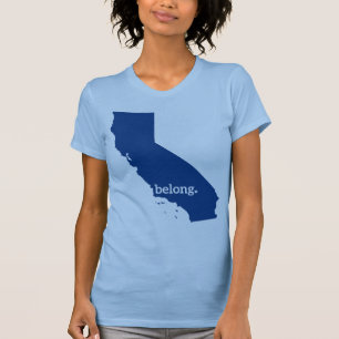Camiseta Mapa do Estado da Califórnia em Belong
