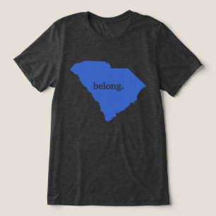 Camiseta Mapa do Estado da Carolina do Sul Belong