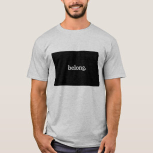 Camiseta Mapa do Estado de Dakota do Norte Belong