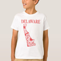 Mapa do Estado de Delaware, feito em Delaware