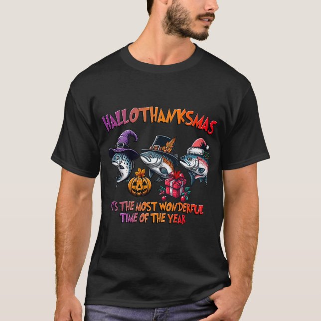 Camiseta Mapa do Estado de Michigan para Pesca no Gelo (Frente)