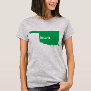 Camiseta Mapa do Estado de Oklahoma Belong