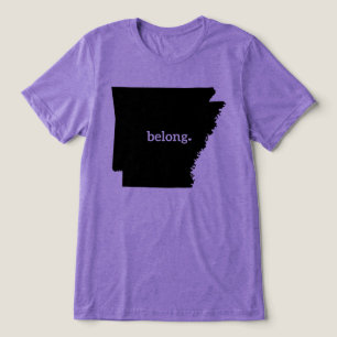 Camiseta Mapa do Estado do Arkansas Belong