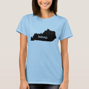 Camiseta Mapa do Estado do Kentucky Belong