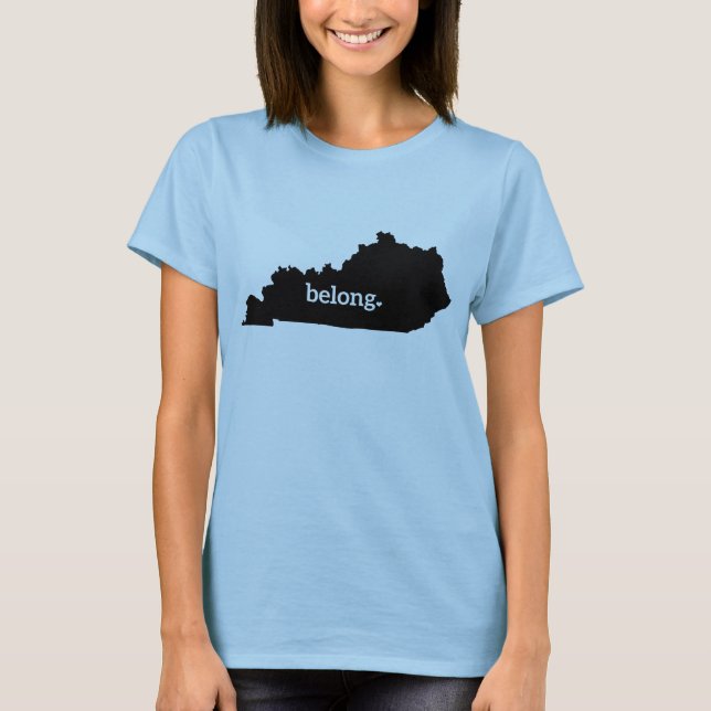 Camiseta Mapa do Estado do Kentucky Belong (Frente)