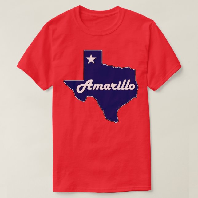 Camiseta Mapa do Estado do Marinho Azul do Texas (Frente do Design)