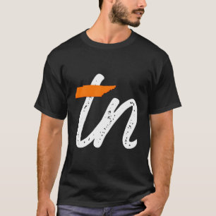 Camiseta Mapa do Estado do Tennessee - Lar Laranja