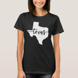 Camiseta Mapa do Estado do Texas EUA
