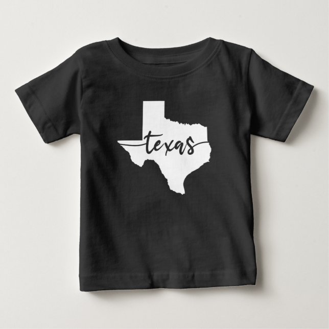 Camiseta Mapa do Estado do Texas EUA (Frente)