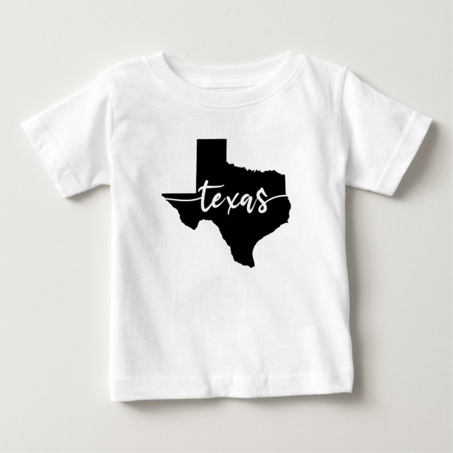Camiseta Mapa do Estado do Texas EUA (Frente)