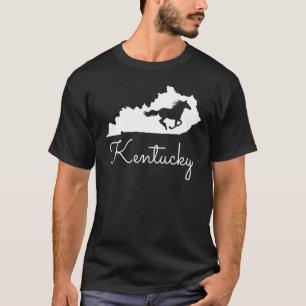 Camiseta Mapa do Estado Equino de Kentucky