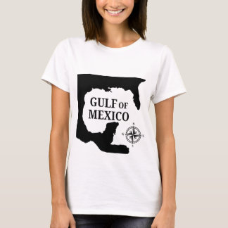 Camiseta Mapa Do Golfo Do México