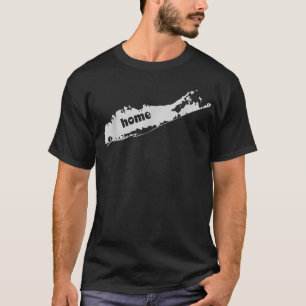 Camiseta Mapa do Lar do Amor de Ilha Longa 