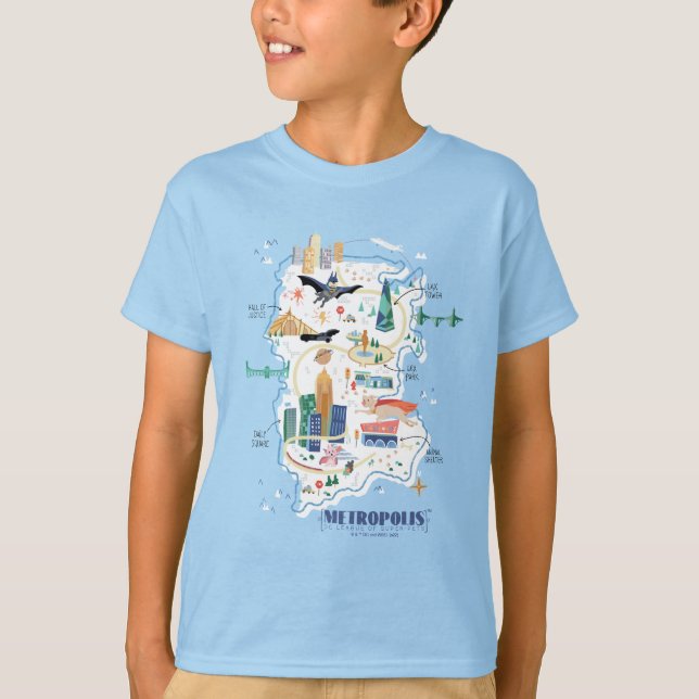 Camiseta Mapa do Livro de Metrópolis (Frente)