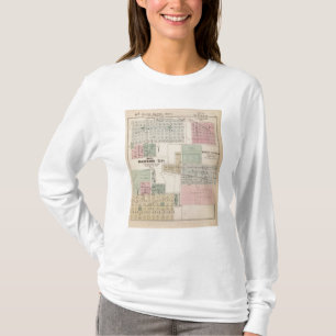 Camiseta Mapa do mapa da cidade do Winnebago da terra azul,