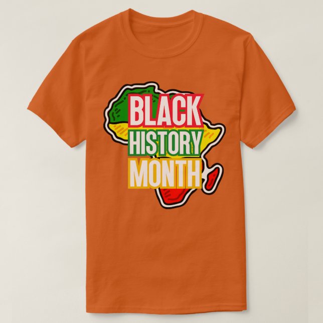 Camiseta Mapa do mês da história negra 27 (Frente do Design)