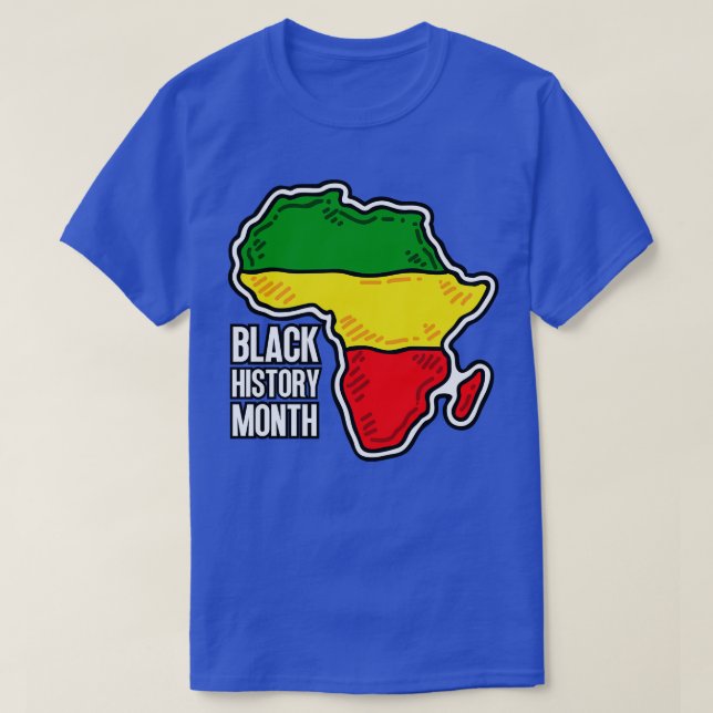 Camiseta Mapa do mês da história negra 29 (Frente do Design)