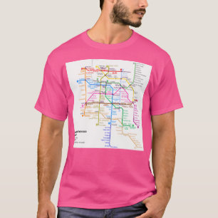 Camiseta Mapa do Metro da Cidade do México
