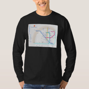 Camiseta Mapa do Metrô de Lisboa em Portugal