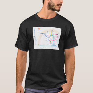 Camiseta Mapa do Metrô de Lisboa Portugal T