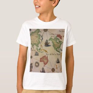 Camiseta Mapa do mundo