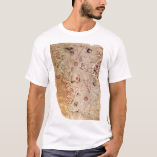 Camiseta Mapa do mundo de Piri Reis