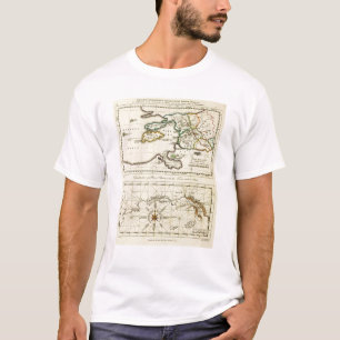 Camiseta Mapa do mundo do espécime do geographicarum de
