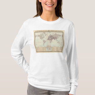 Camiseta Mapa do mundo histórico