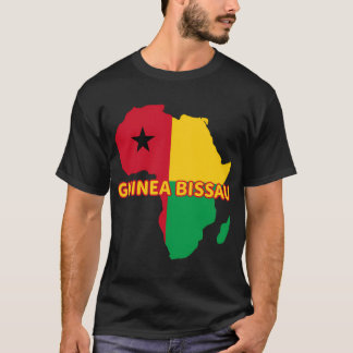 Camiseta Mapa do Orgulho Guineense da Guiné-Bissau - África