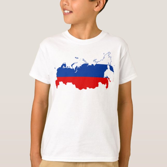 Camiseta Mapa do país na Rússia (Frente)