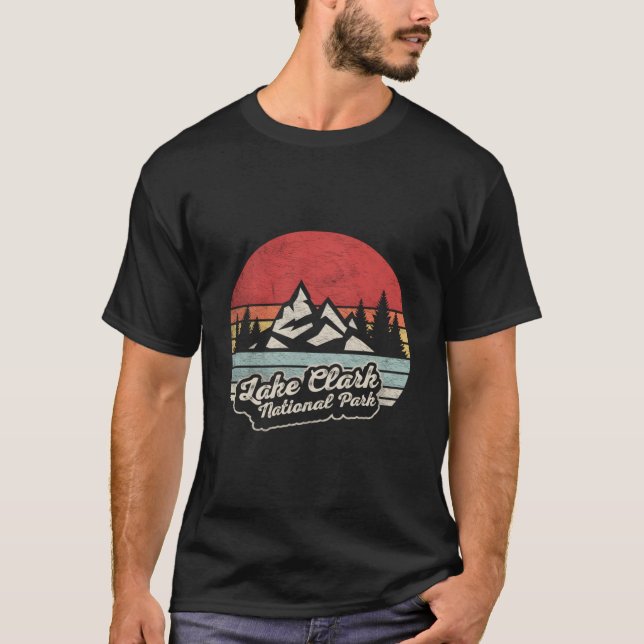 Camiseta Mapa do Parque Nacional Lake Clark (Frente)
